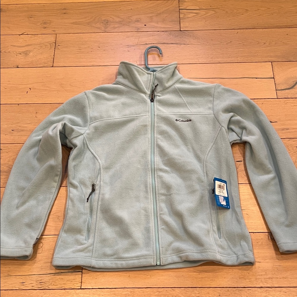 Columbia Fleece Jacket - Soft mint green, NWT, XL/TG